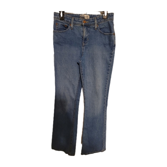 Signature by Levi Strauss Denim - Levi Strauss Signature Jeans Sz 6 Blue Stretch Blend Denim Mid Rise Boot Cut EUC
